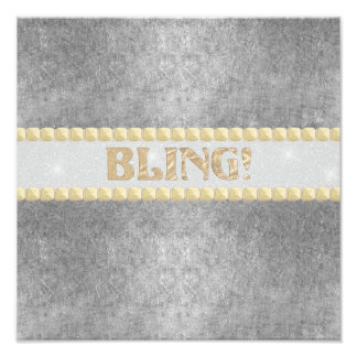 Trendy Bling! Design Foto Afdruk