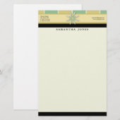 Trendy Bliss Oasis Gepersonaliseerd briefpapier (Voorkant / Achterkant)