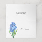 Trendy Bloem Blauw Hydrangea trouwtafel plaats Plaatskaartje (Buitenkant ongevouwen)