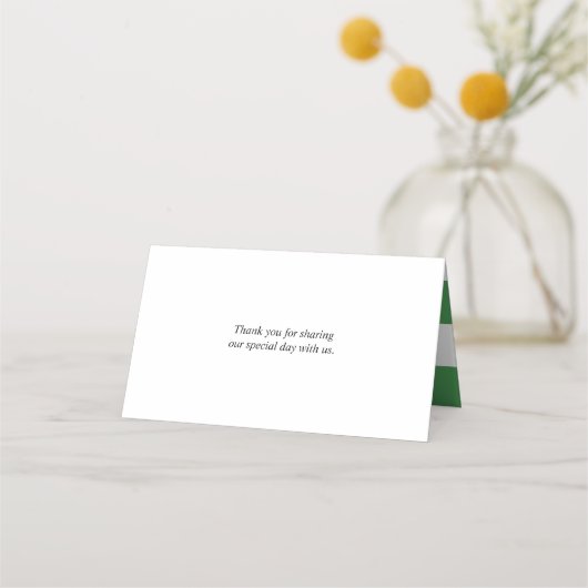 Trendy Bloem Blauw Hydrangea trouwtafel plaats Plaatskaartje (Achterkant)