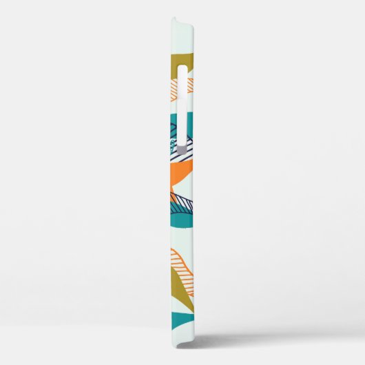 Trendy Bloemen: Hand getekend Scandinavisch. Case-Mate iPhone Case (Achterkant / Links)