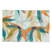 Trendy Bloemen: Hand getekend Scandinavisch. Kussensloop (Achterkant)