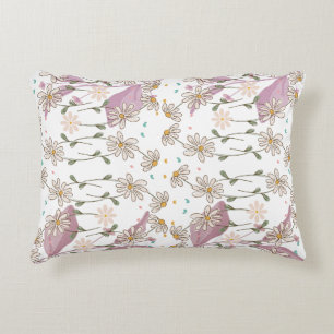 Trendy Bloemen Ontwerp Accent Kussen