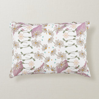 Trendy Bloemen Ontwerp Accent Kussen