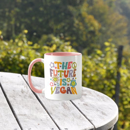 Trendy bloemen Retro Vegan Mok