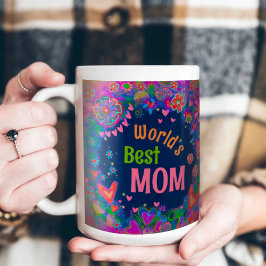 Trendy  Bloemen 's werelds beste moeder inspiratie Koffiemok