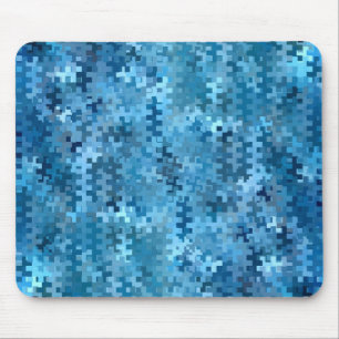 Trendy Blue Abstract Pattern Muismat