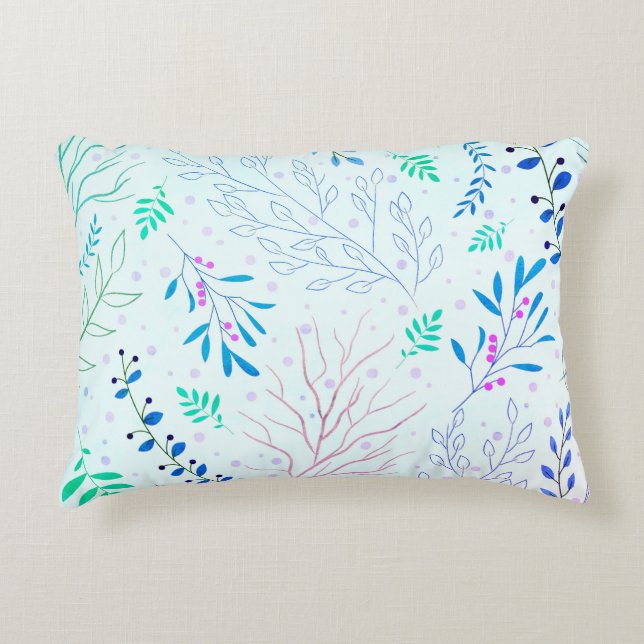 Trendy Blue Accent Pillow Kussen (Voorkant)