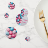 Trendy Blue and Pink Easter Eggs Pattern Paper  Confetti (Groep)