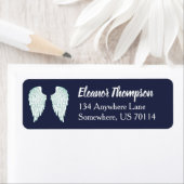 Trendy Blue Angel Wings Etiket (Insitu)