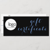 TRENDY BLUE BLACK BUSINESS LOGO CADEAUBON (Voorkant / Achterkant)