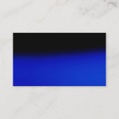 Trendy Blue Black Chic Monogram Visitekaartje (Achterkant)