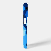 Trendy Blue Camo Abstract Pattern Case-Mate iPhone Case (Achterkant / Rechts)