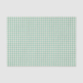Trendy  Blue Checkerboard Patroon Tissuepapier (Voorkant)