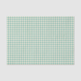 Trendy  Blue Checkerboard Patroon Tissuepapier