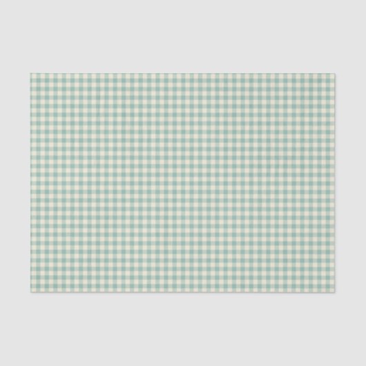 Trendy  Blue Checkerboard Patroon Tissuepapier (Voorkant)