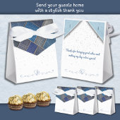 Trendy Blue Denim Verjaardagsfeest Favoriet Box Bedankdoosjes