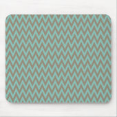 Trendy Blue en Gray Chevron Stripes Zig Zags Muismat (Voorkant)