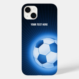 Trendy Blue Ggloing Soccer | Best Sport Gifts Case-Mate iPhone 14 Plus Hoesje