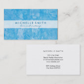 Trendy Blue Grunge Visitekaartje (Voorkant / Achterkant)