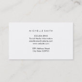 Trendy Blue Grunge Visitekaartje (Achterkant)