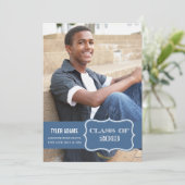 Trendy Blue Label Afstudeerkaart Klas van 2013 Kaart (Staand voorkant)