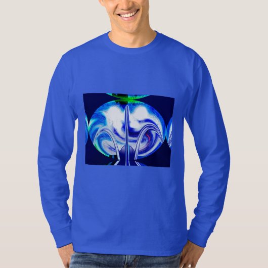 Trendy blue ocean smart fashion t-shirt (Voorkant)