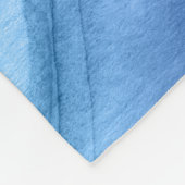 Trendy Blue Ombre Agate II Waterverf Patroon Fleece Deken (Hoek)