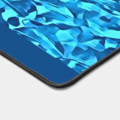 Trendy Blue Pattern Waterverf Abstract Bureaumat (Hoek)