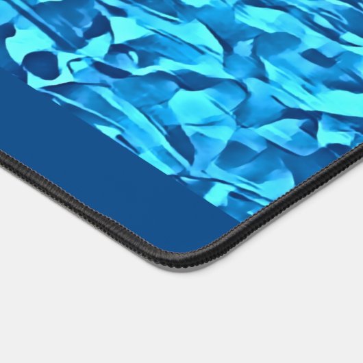 Trendy Blue Pattern Waterverf Abstract Bureaumat (Hoek)