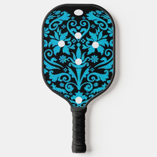 Trendy blue pickleball paddle (Voorkant)