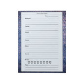 Trendy Blue Pink Food Journal Daily Meal Diary Notitieblok (Linkerzijde)