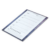 Trendy Blue Pink Food Journal Daily Meal Diary Notitieblok (Schuin)