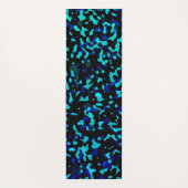 Trendy Blue Seagreen Camouflage Yogamat (Achterkant)