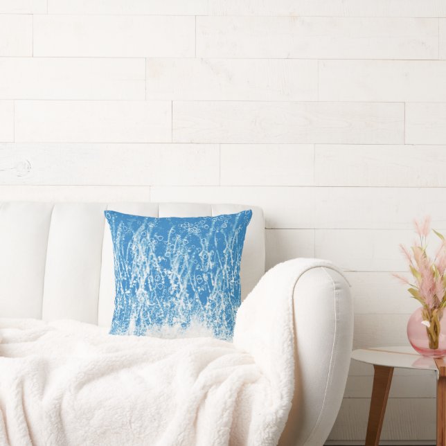 Trendy Blue Splash Sierkussen (Bank)