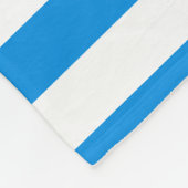 Trendy Blue White Striped Elegant Sjabloon Large Fleece Deken (Hoek)