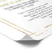 Trendy blush bloemengoud schittert Tijdcapsule Poster (Hoek)