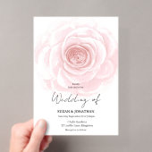 Trendy Blush Boho Trouw Uitnodiging (Insitu (Draagbaar))
