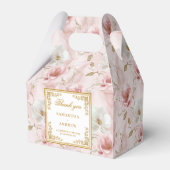 Trendy blush ivoor gouden waterverf bruiloft bedan bedankdoosjes (Voorkant Zijde)