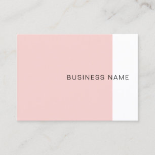 Trendy Blush Pink Elegant Company Modern Simple Visitekaartje