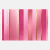 Trendy Blush Pink en Gold Inpakpapier Vel (Voorkant 2)