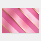 Trendy Blush Pink en Gold Inpakpapier Vel (Voorkant)