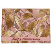 Trendy Blush Pink Gold Boho laat Collectie hangen Groot Cadeauzakje (Voorkant)