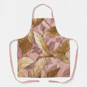 Trendy Blush Pink Gold Boho Leaves Collectie Schort (Voorkant)