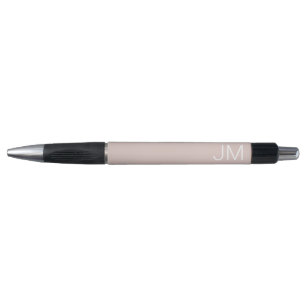 Trendy Blush Pink Oversize Monogrammen Initialen Pen