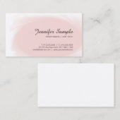 Trendy Blush Pink Sophisticated Luxury Plain Visitekaartje (Voorkant / Achterkant)