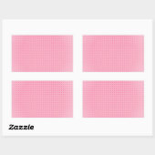 Trendy Blush Roze Aangepaste Lege Sjabloon Rechthoekige Sticker (Vel)