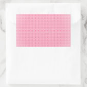 Trendy Blush Roze Aangepaste Lege Sjabloon Rechthoekige Sticker (Tas)