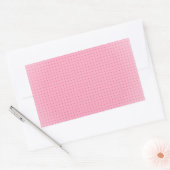 Trendy Blush Roze Aangepaste Lege Sjabloon Rechthoekige Sticker (Envelop)