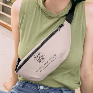 Trendy Blush Roze Bedrijf Logo Promotional Heuptasje